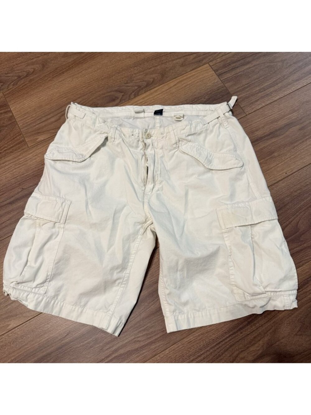 Vintage Polo Ralph Lauren Cargo Short White RL-067 Mens 36
